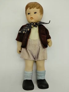 Vintage Porzellan Biskuit? Junge 8,5 Zoll Puppe Schnur verbunden - Bild 1 von 11