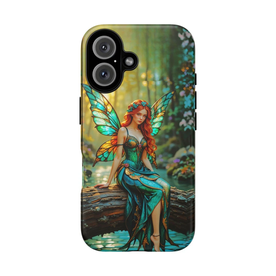 Funda de teléfono de hadas encantadas cubierta de vitral iPhone 16 15 14 13 S24 S23 S22 Foto 1 de 1