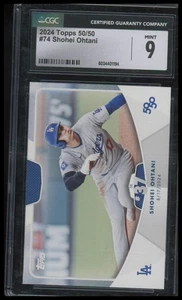 2024 Topps 50/50: Shohei Ohtani #74 Shohei Ohtani CGC 9 - Picture 1 of 2