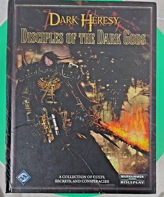 Warhammer 40k Dark Heresy RPG Disciples of the Dark Gods Hardcover FFG Roleplay  - Image 1 of 4