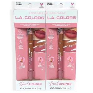 2 Pack LA COLORS DUAL LIPLINER MATTE IN CUTENESS - Picture 1 of 6