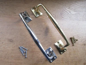 Door Handle Solid brass Victorian old entrance door pull handle rustic vintage - Picture 1 of 6