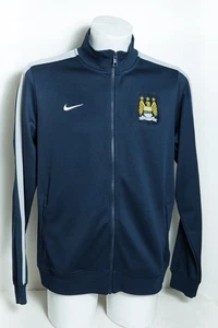 Nike X Manchester City 2013/14 Tracksuit Jacket Track Top Blue Men’s Large Size - Picture 1 of 14