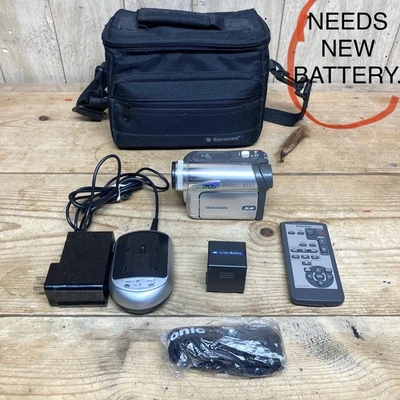 Panasonic PV-GS35 MiniDV Camcorder W/ Charger **NEEDS NEW BATTERY** Tested - Image 1 of 4