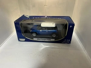 Mini One Cooper R50 Blue R53 Metallic 1:24 Diecast Scale Model Car Cararama BNIB - Picture 1 of 3