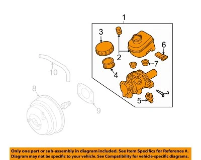 Cilindro maestro de freno usado se adapta a: Infiniti FX SERIES 2004 con crucero adaptativo desde Foto 1 de 3