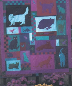 Patrón COLCHA - Demasiados Gatos - Colgante de Pared para Apliques por Debora Konchinsky - Imagen 1 de 1