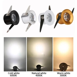 10/20pcs Recessed Mini 3W Led Spotlight Lamp Ceiling Downlight Cabinet 110V-240V - Picture 1 of 8