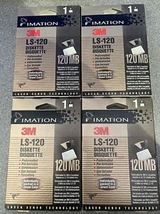 3M Imation LS-120 Diskette  (Pack Of 4)     Brand New  Old Stock   Still Sealed