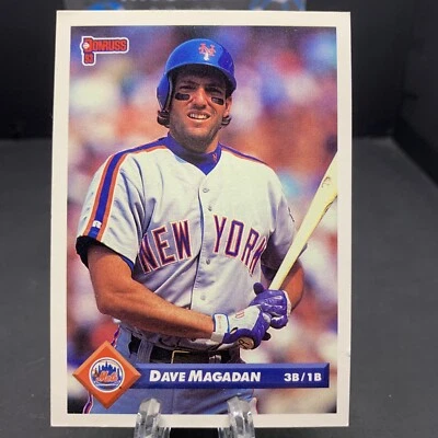 1993 Donruss #486 DAVE MAGADAN New York Mets - Image 1 of 2