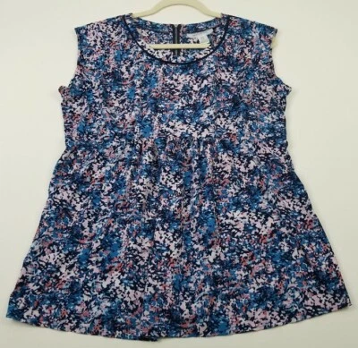 Top túnica de maternidad para mujer M mediana abstracta cuello redondo sin mangas  Foto 1 de 4