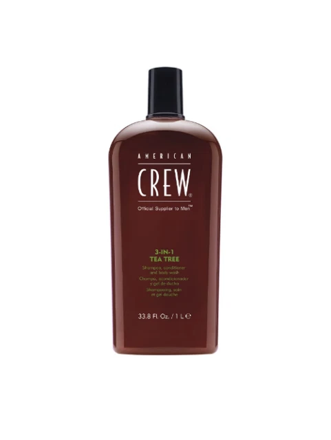 American Crew 3-In-1 Tea Tree Shampoo Conditioner and Body Wash (33.8oz)