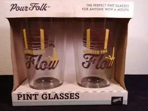 Pour Folk-Vasos de Pint-Go With The Flow-30 vatios-Nuevo - Imagen 1 de 5