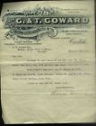 1913 CARLISLE, G & T COWARD LTD. TIN BOX PRINTER & MAKER, FISHER ST. ILLUSTRATED