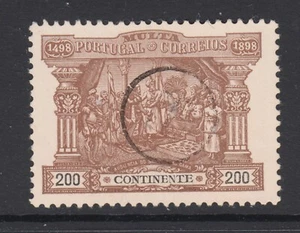Portugal Sc J6 used. 1898 200r brown & black Postage Due, sound, XF - Picture 1 of 2
