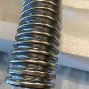 Hose Radiator Stainless Steel 1.25", 1.5", 1.75" outlet w/Ends x 12" Adj,Chrome - Picture 1 of 12