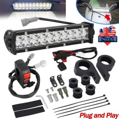 LED Headlight Bar Lighting Kit Plug-N-Play For Honda CRF110 CRF230 CRF250 CRF450 - Image 1 of 4