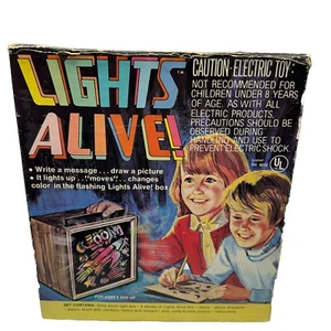 VINTAGE 1977 TRANSOGRAM LIGHTS ALIVE! 4000 , Solid Wood Light Box, 4 Films,Works - Picture 1 of 13