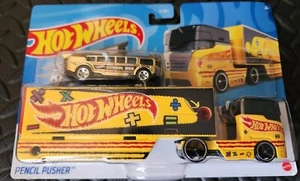 2022 Hotwheels Super Rig Pencil Pusher. School Bus. - Picture 1 of 5