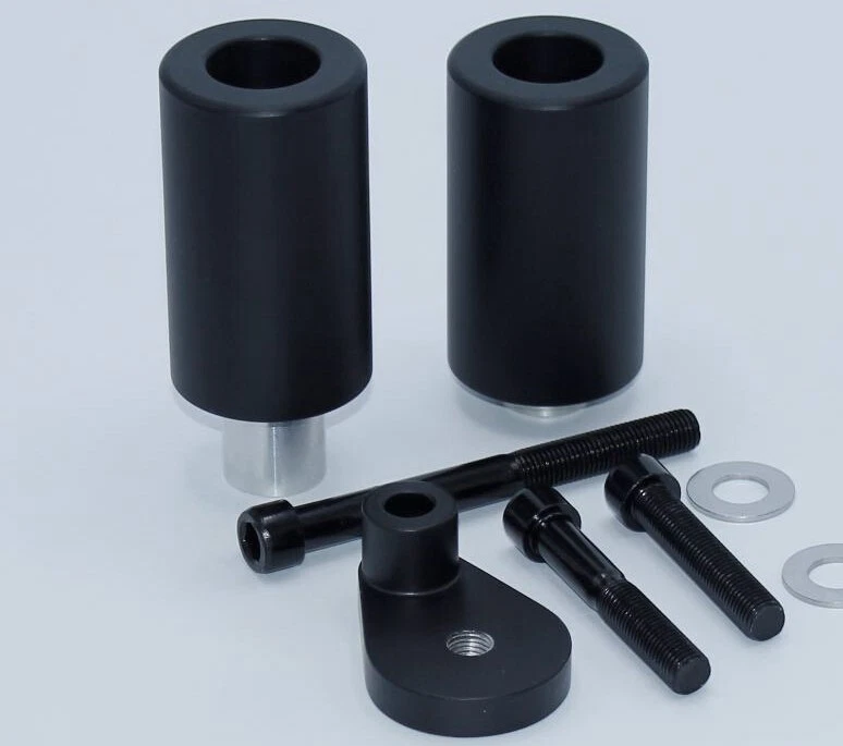 2000-2003 Suzuki GSXR600 GSXR750 GSXR 600 750 BLACK FRAME SLIDERS - Image 1 of 1