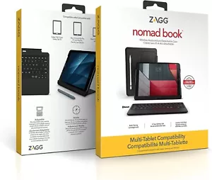ZAGG - Nomad Book Keyboard Folio Case for Most Tablets Up To 10.5" - 9.7" - Picture 1 of 1