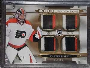 2018-19 The Cup CARTER HART Rookie Foundation PATCH! 02/10 ALL 3-CLR! WOW! - Picture 1 of 2