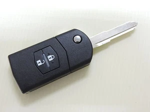 MAZDA 3 / 6 2004-2008 2 BUTTON REMOTE ALARM UNCUT FLIP KEY FOB 41521 - Picture 1 of 2