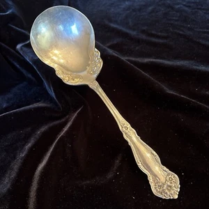 Vintage Wm Rogers Silverplate Flatware Arbutus Casserole Berry Spoon 8.75” - Picture 1 of 4
