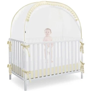 RUNNZER Baby Pack N Play Tent Beige - Picture 1 of 5