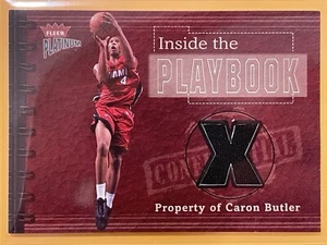 Caron Butler 2002-03 Fleer Platinum Inside Playbook Game-Used Jersey Card /250 - Picture 1 of 3