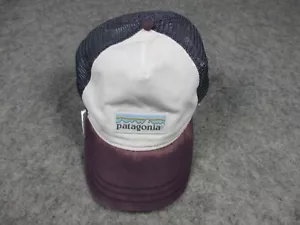 Patagonia Truckermütze Herren Medium weiß Baumwolle Damen lila Strapback Netz Logo - Bild 1 von 15