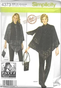 2005 Knit Top,Pants, Poncho Size Choices XXS-XXL Simplicity Pattern 4373 OOP - Picture 1 of 3