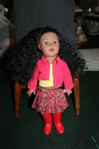 2009 Alexander Doll Hispanic? with Outfit Red Rainboots Great Condition 18" - Bild 1 von 11
