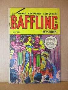 Baffling Mysteries 22 Slaves To The Flame Queen 1954 Asso Pre-Codice Horror Vampiro - Foto 1 di 11