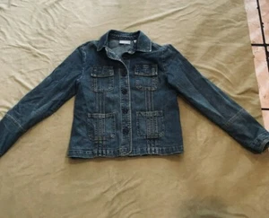 Chaqueta vaquera Petite M antigua azul enjuague denim VALERIE STEVENS - Imagen 1 de 4