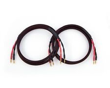 Canare 4S11 HI-FI Speaker Cable Pair, Red/Black 2 to 2 Banana, 3 Ft