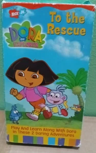VHS Tape Dora The Explorer To The Rescue Nick Jr Three Little Piggies Last Found - Picture 1 of 4