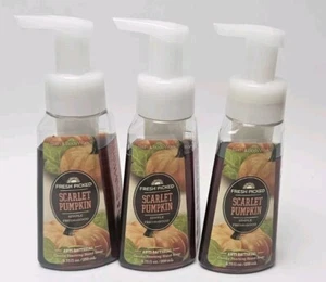 Bath & Body Works Scarlet Pumpkin Gentle Foaming Hand Soap x3 - Picture 1 of 6