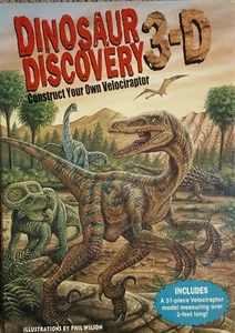 Dinosaur Discovery 3D VELOCIRAPTOR Puzzle MODEL 51 Piece 2 FOOT Long Chistmas - Picture 1 of 2