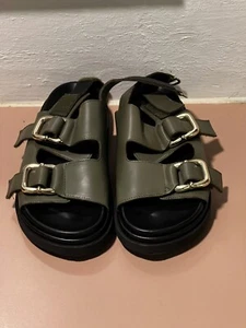 Alohas Harpers Sandal US 9; Eur. 40 Olive Pre-owned - Picture 1 of 11