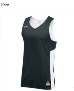 Nike Reversible Basketball Jersey Tank Training Practice Gray White Boys Large - Picture 1 of 7