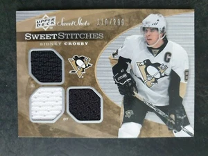 2007-08 Sweet Shot Sweet Stitches Triples #SSTSC Sidney Crosby (2CLR) #110/299 - Bild 1 von 2