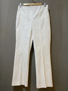 NWOT Rachel Zoe Women Elastic Waist Mid-Rise Stretch Flared Pants SZ 6 Off White - Picture 1 of 10