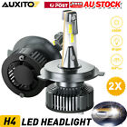 Auxito H4 Hb2 9003 Led Headlight Kit Light High Low Beam White Canbus 24000Lm