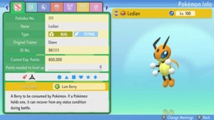 Shiny Ledian 6IVs Pokemon BDSP - Picture 1 of 4