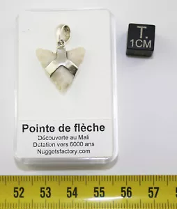 1 Collier pendentif pointe de flèche avec cordon en cuir (Niger - 005**) - Picture 1 of 12