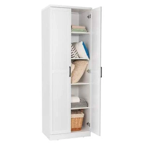 178cm Storage Cabinet Freestanding Pantry Cabinet w/ 2 Dorrs & 5 Shelves - Picture 1 of 18