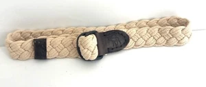 Abercrombie & Fitch Herren Flechtseil Gürtel Größe 28 Beige Braun - Bild 1 von 3