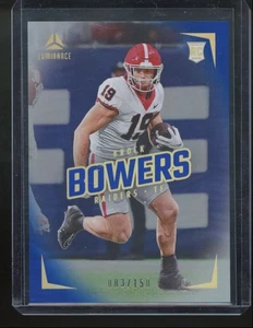 2024 Panini Luminance Brock Bowers #110 Blue RC /150 Raiders - Picture 1 of 2