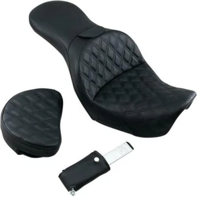 Asiento de turismo Saddlemen Explorer LS con respaldo para conductor - negro 806-04-030LS Foto 1 de 3